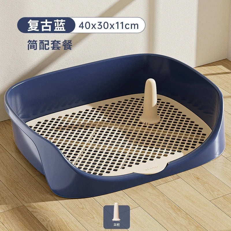 犬 トイレトレー 犬 トイレ ワイド 保護掃除が簡単 ペットトイレ トレーニングトイレ メッシュトレ メッシュトレー 犬トイレトレー 柱付き 訓練しやすい 飛び散