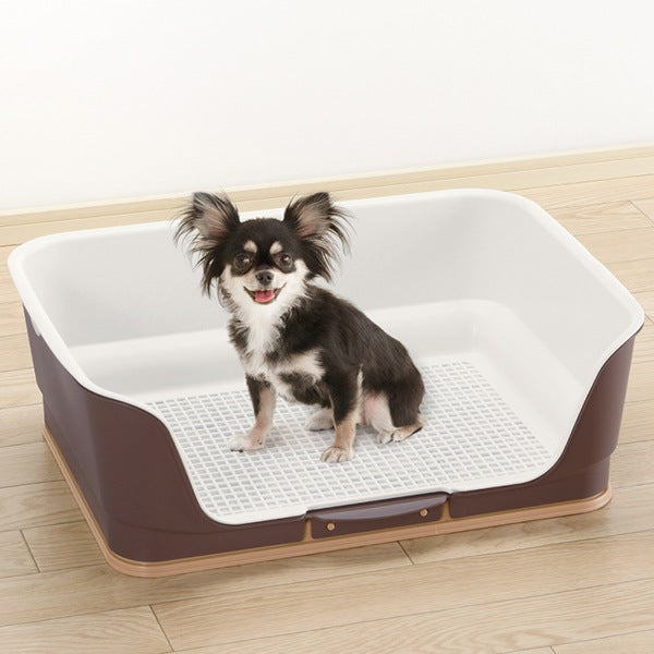 <a href="https://www.qoo10.jp/gmkt.inc/Search/brand.aspx?brandno=19528" target="_blank" class="title_brand" id="btn_brand" title="リッチェル">リッチェル</a>お掃除簡単ステップ壁付トイレ レギュラー ダークブラウン