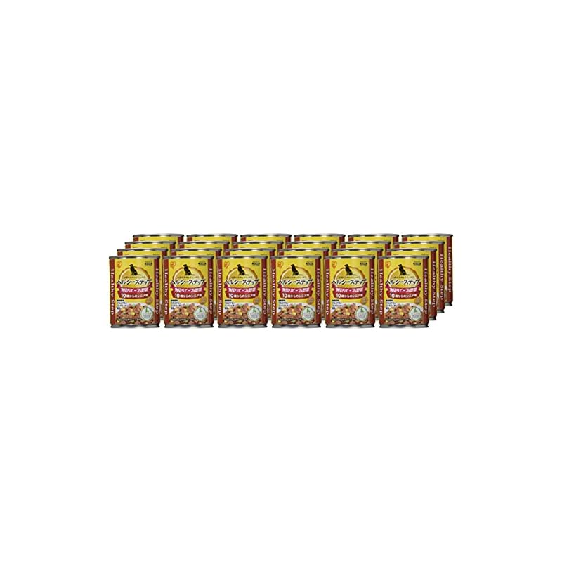 【即納】アイリスオーヤマ ヘルシーステップ 10歳以上用 角切りビーフ&野菜 犬用 375g24個セット