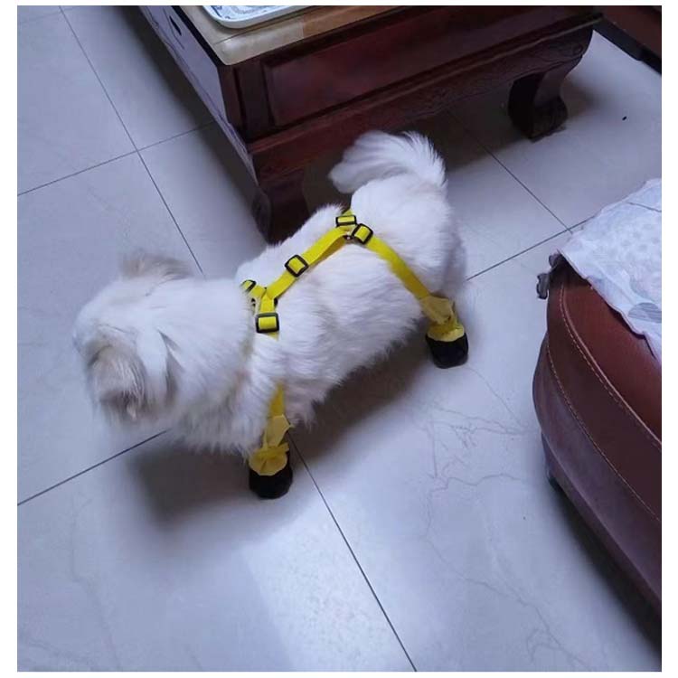 特売セール滑り止め 犬用ブーツ 犬用レッグカバー 肉球保護 四本足パンツ 犬用シューズ サスペンダー付き レッグカバー 脱げない 犬服 レインパンツ レインシューズ サスペンダー付き犬用パンツ 屋外