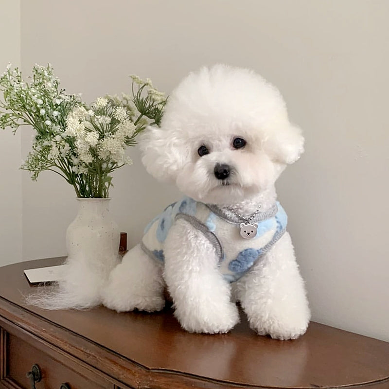 ペット服 犬の服 犬猫服 ベスト テディビーベア ヨークシャー 小中型犬 服 快適 ペット用品 犬用品 散歩 防寒 秋冬服