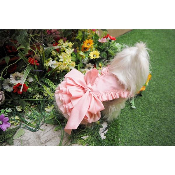 ペットウェア リボン ドッグウェア 犬服 可愛い おしゃれ フォマール ウェディングドレス ワンピース ペット用品 小型犬 中型犬 パーティードレス