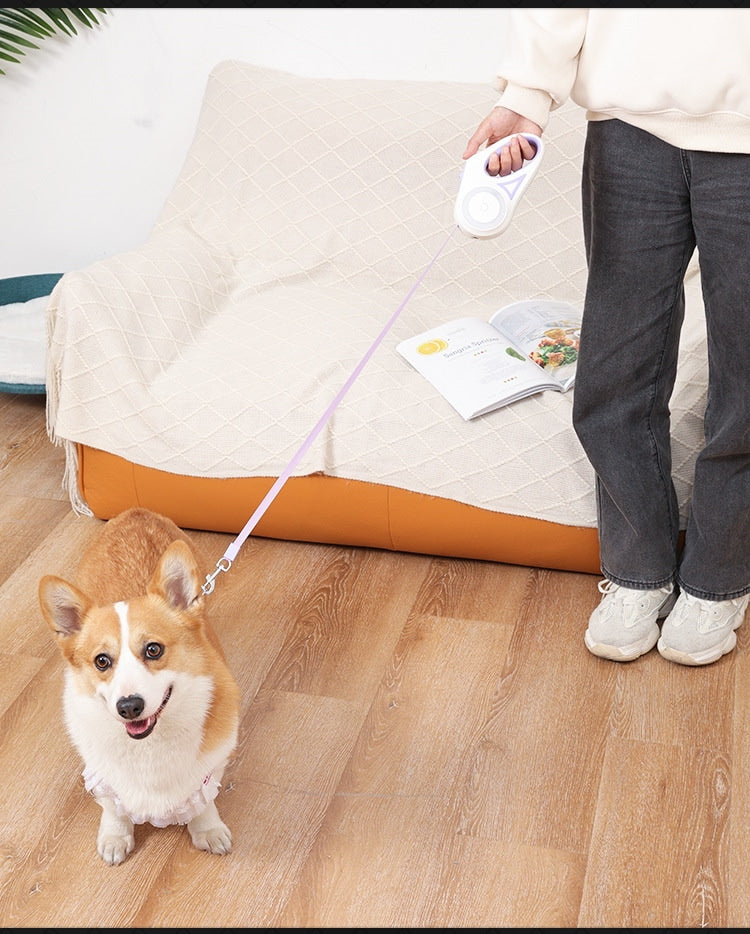 新型LED発光犬ロープペット牽引ロープ自動伸縮ドッグランロープ犬ロープ牽引ロープ犬用品
