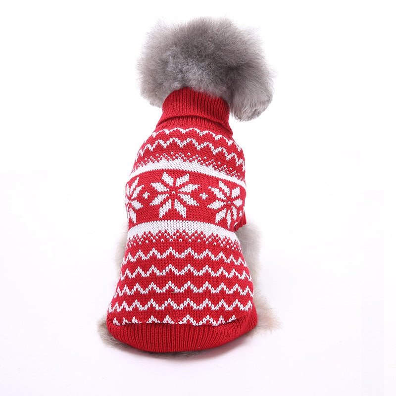 2023年新作入荷 ペット服 犬 服 Tシャツ ドッグウェア犬服クリスマス衣雪花セーターハロウィンペット服セーターヘラジカ衣犬セーター