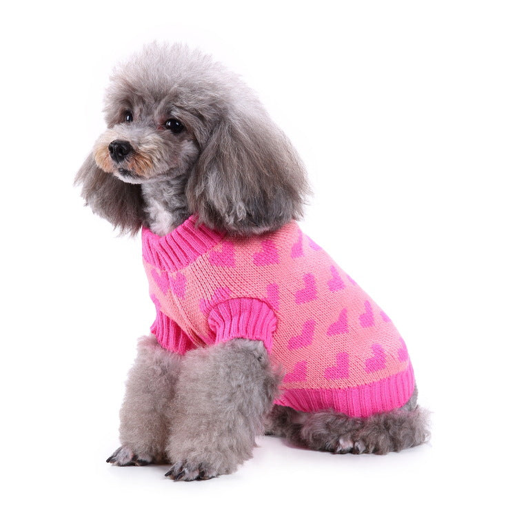 2023年新作入荷 ペット服 犬 服 Tシャツ ドッグウェアペットの服セーターハイネック犬の服セータークリスマス雪花の犬のセーター秋冬