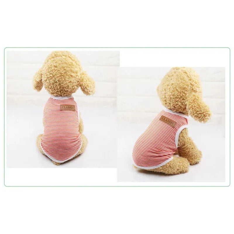 犬服 人気 おしゃれ 安い 袖なし かわいいタンクトップ クールペット服 中型犬小型犬 6カラー 大きいサイズあり