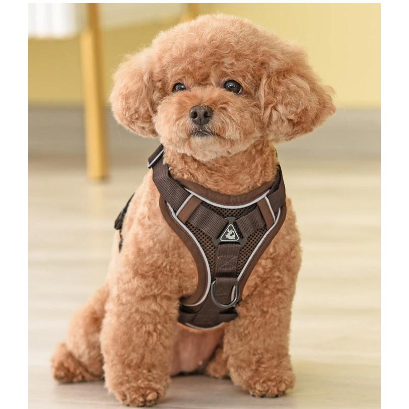 ウェアハーネス 衝撃吸収 1.5m メッシュ 胴輪 フルカバー リード 犬 ペット ドッグ ハーネス 猫 キャット 体に優しい 服