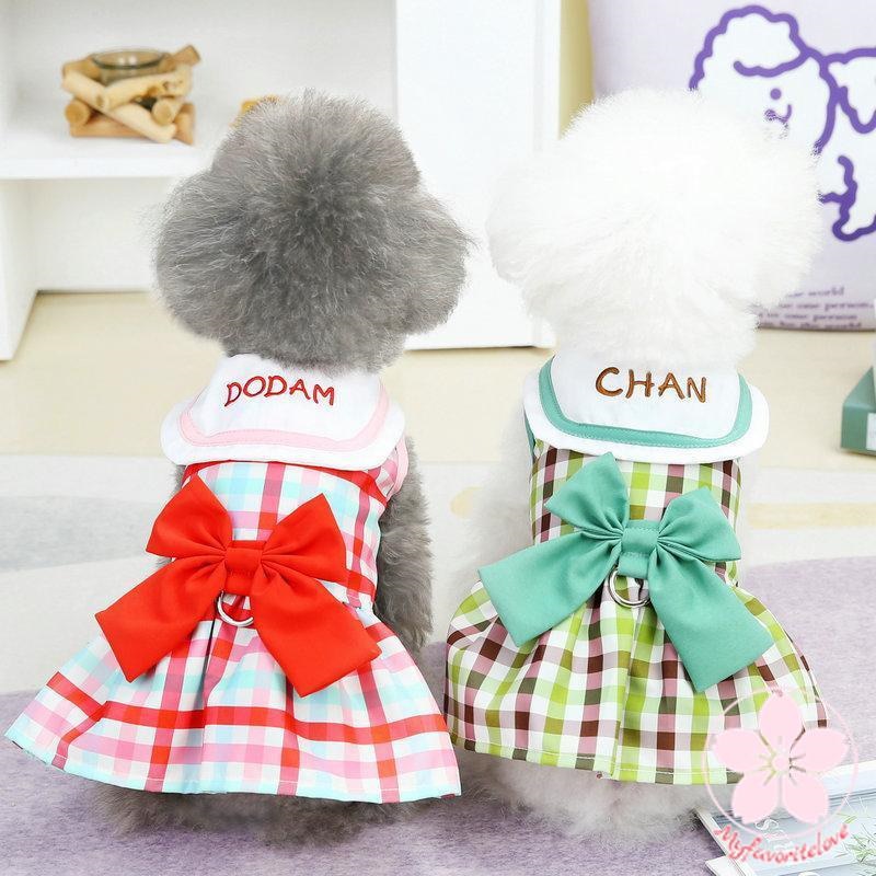 大人の魅力 ペット 服 安い 犬 春 夏 ノースリーブ チェック ワンピース かわいい 可愛い ハイブランド 猫 ドッグウェア