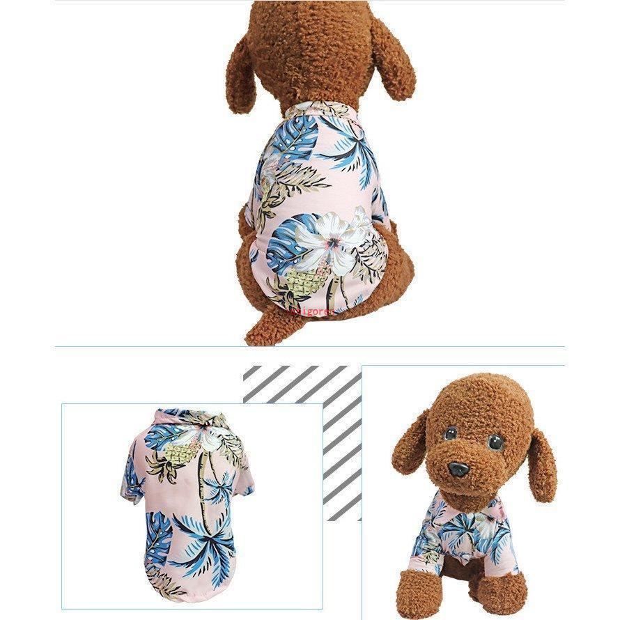 季節の新作 犬 服 夏用 アロハシャツ 旅行 夏 ペットウェア ドッグウェア かわいい 対応