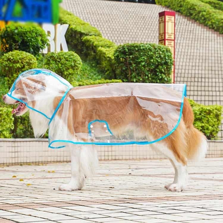 沸騰新柄追加 雨具 ドッグウェア レインポンチョ 大型犬 ポンチョ型 中型犬 犬用透明レインコート レインウェア 雨対策 帽子付き 小型犬 犬服 フード付き 犬用透quma