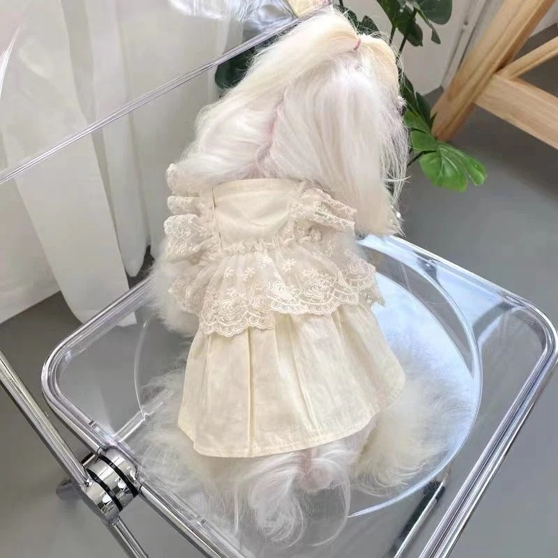 春夏新作 犬服 ペット服 犬 洋服 ペット 犬用品 小中型犬 犬 スカート 子犬 夏 春秋 服 ペット 小型犬 猫 薄い部分