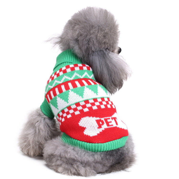 2023年新作入荷 ペット服 犬 服 Tシャツ ドッグウェア犬服クリスマス衣雪花セーターハロウィンペット服セーターヘラジカ衣犬セーター