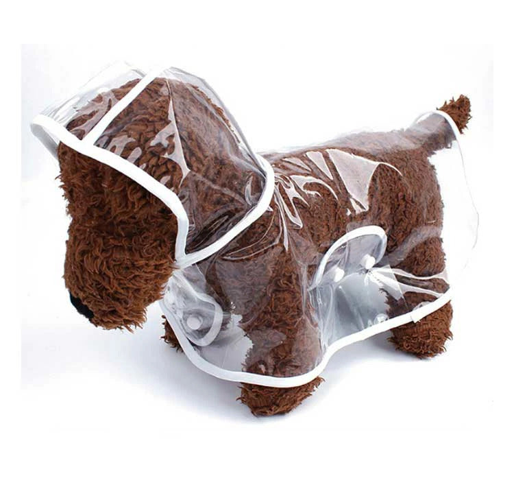 高評価 犬用 レインコート レインポンチョ ドッグウェア 雨具 カッパ 小型犬 中型犬 レインウェア クリア アウトドア ペット 犬 透明 フード付き パーカー 帽子付き 犬服 ペット服 梅雨 雨対策