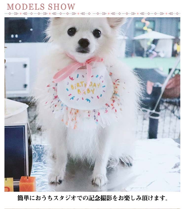 新作セール犬 バースデー よだれかけ 猫 かわいい スカーフ 小型犬 ペット用 ビブ 首飾り 誕生日 ハッピーバースデー ドッグウェア アクセサリー おしゃれ いぬ プレゼント ギフト スタイ ネコ