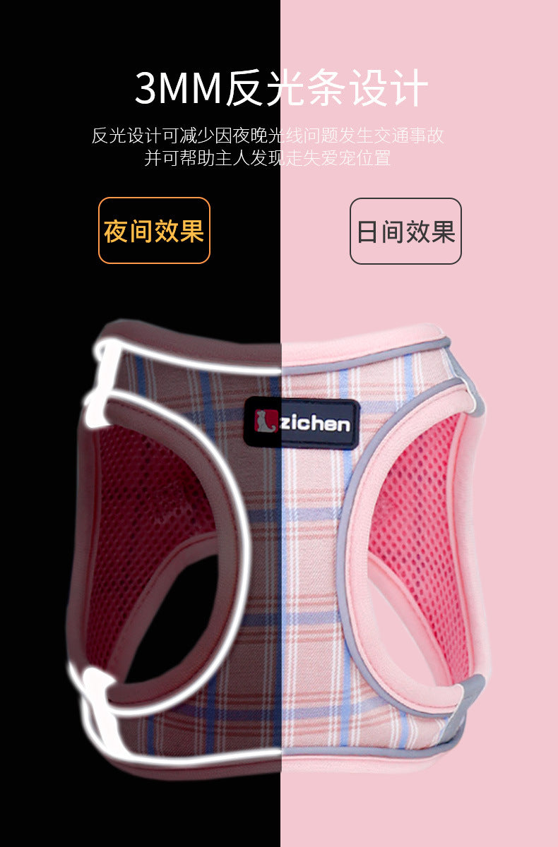 簡単装着 シンプル リーシュ ペット用品 お出かけ 軽量 犬 犬用 おしゃれ リード 猫用 お散歩 ハーネスリードセット ハーネス 46 2点セット 中型犬 胴輪 ペットハーネス ネコ用ハーネス 犬用
