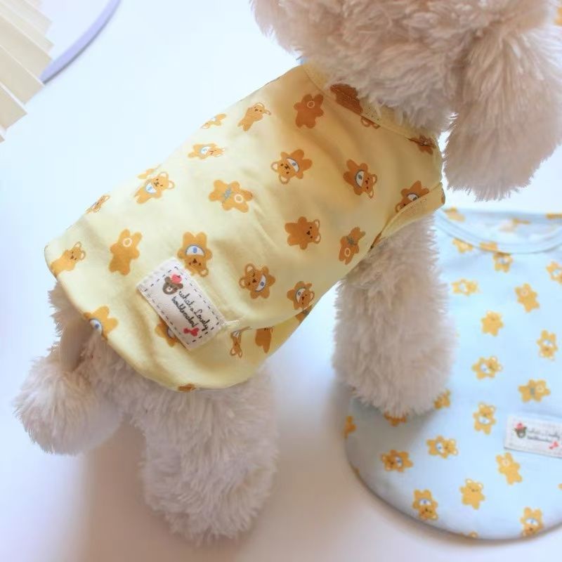 抜け毛防止 犬猫兼用ノースリーブベスト インスタ映え トイプードル ビションフリーゼ 犬 服 犬 服 犬服 犬の服 ペット用品 ハーネス 小型犬