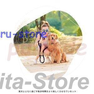今年の流行,犬用 首輪 リード 2点セット 牽引ロープ ペット用品 大型犬 中型犬 牽引縄 セットアップ お洒落 ドッグウェア ハーネス 色切り替え