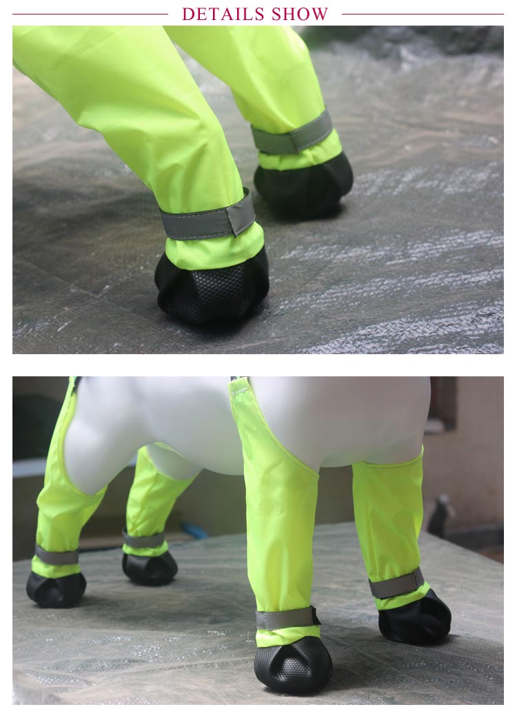 新製品が出回る サスペンダー付き 屋外四本足パンツ スペンダー付き犬用パンツ 調節可能 脱げない 犬用レッグカバー 脱げない 犬用ブーツ 犬服 レインパンツ 犬用レッグカバー 肉球保護 汚れ防止 梅雨