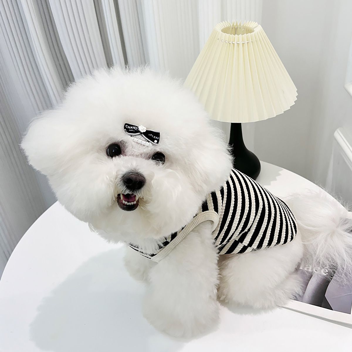 ペット服 ストライプベスト テディ ビションフリーゼ ポメラニアン 小型犬&中型犬 キャット&ドッグウェア 犬 服 犬の服 犬 洋服 犬の服夏 犬洋服