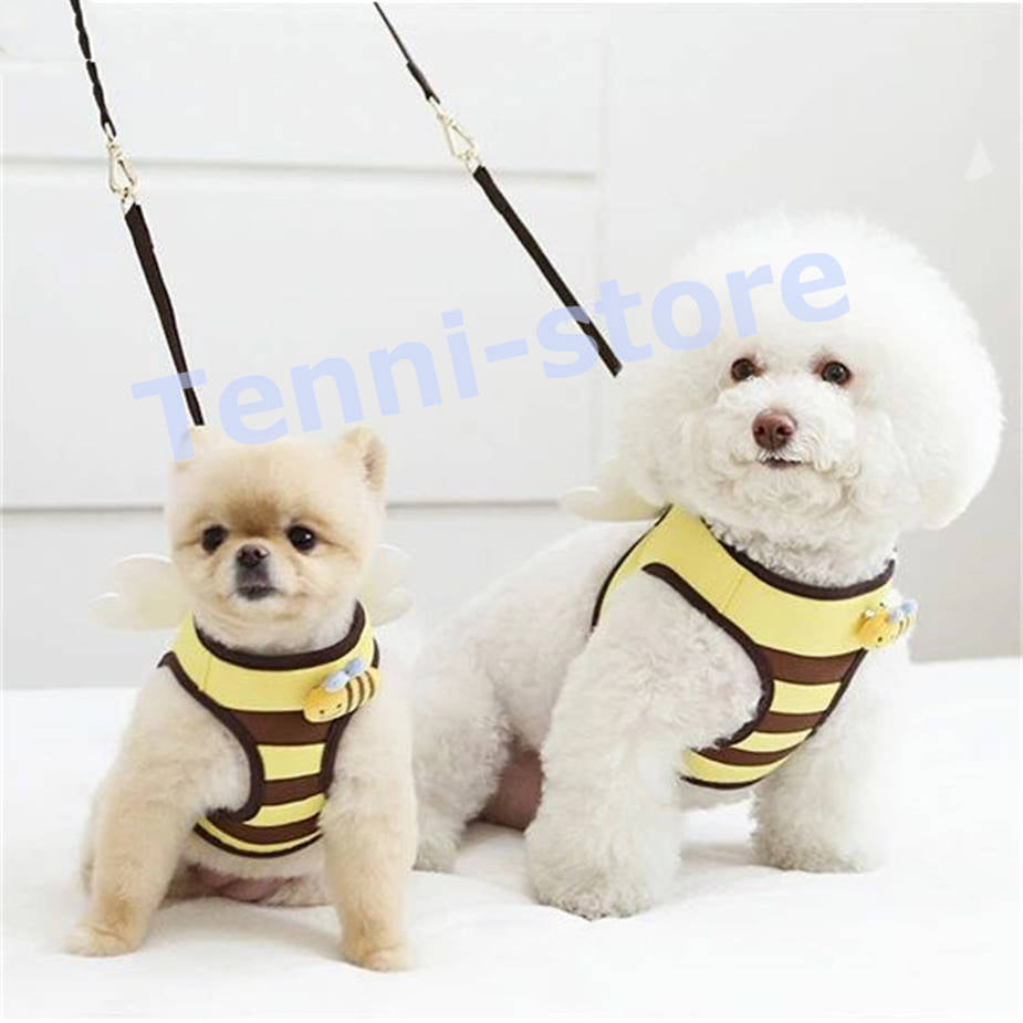 今週の新製品 タイムセール 犬 ハーネス 羽付き ミツバチ お出かけ 散歩 胴輪 ペット用品 かわいい 人気 新作 小型犬 セール お出かけ ダブルシスターズ パタパタ 【一部当日発送】 在庫が限られ