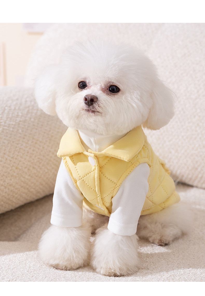 秋冬の犬服 テディボーミペットのコキシナレビーベア秋冬服 小型犬は猫のペットの保温服を牽引することができる