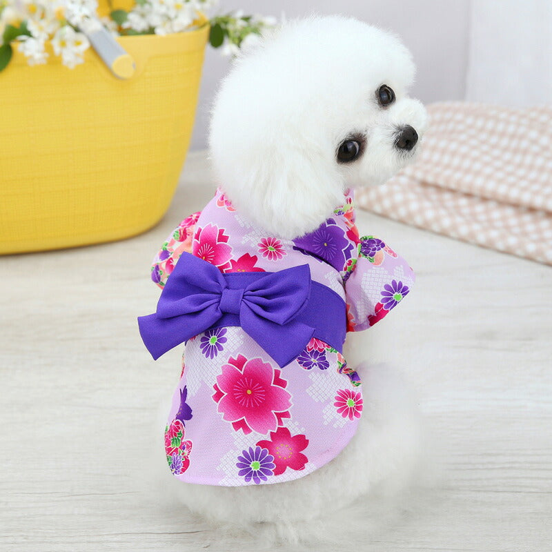 高い人気 ドッグウェア 犬服 スカート ドレス 可愛い ペット服 ワンピース 夏 ペットウェア ボア 蝶結び 袖なし 小型犬 中型犬 ファッション 和風 犬洋服 着物ドッグウェア 犬服ドッグウェア