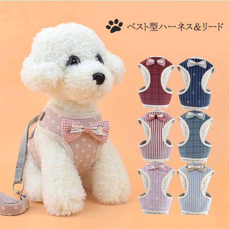 3日以内に出荷 2025新品 2点セット ペット用 犬用 ハーネスとリード 型ハーネス&リード ストレス軽減 高強度縫製 軽量メッシュ 通気性あり 肌触りいい表地 ク2点セット ペット用