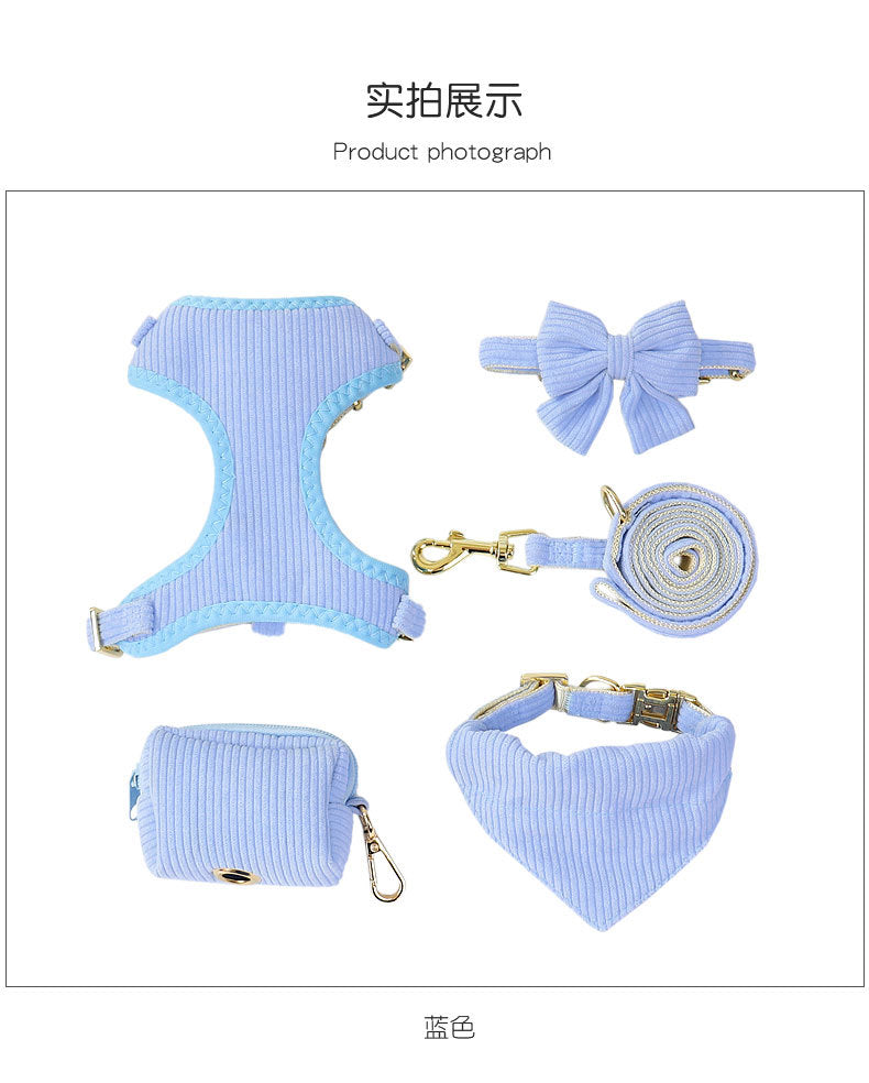ペット用品 中型犬 2点セット ペットハーネス おしゃれ ハーネス 犬用 軽量 簡単装着 胴輪 ハーネスリードセット 犬用ハーネス お出かけ シンプル 66 お散歩 犬 猫用 小型犬 ネコ用ハーネス