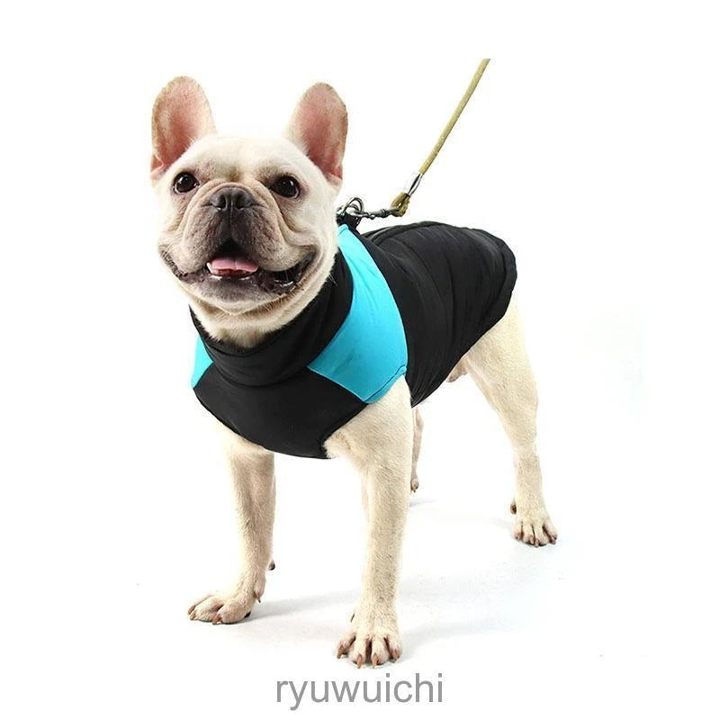 ペットウェア 中綿入りベスト ダウン風 犬服 防水 ウェア ドッグウェア 秋 冬 袖なし タンクトップ トレーナー ペット用品 大型犬 防寒 可愛い おしゃれ お散歩