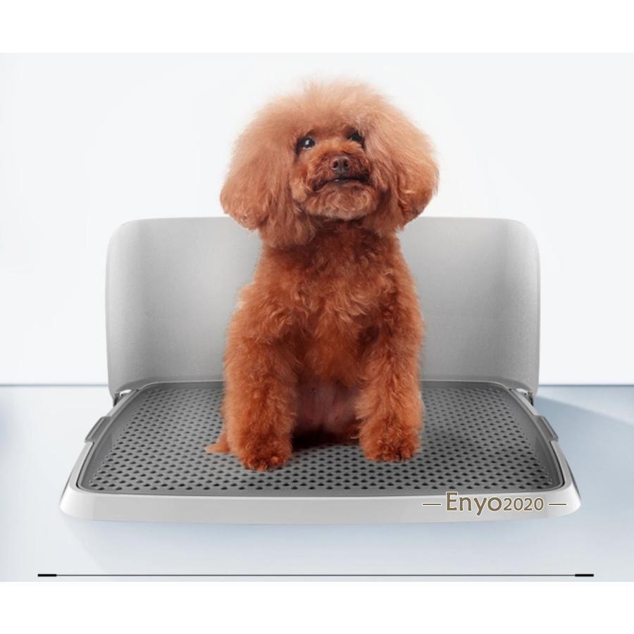 安くなった!犬用トイレ 犬 トイレトレー オス犬用 壁付タイプ L字型のトイレ 小型犬 中型犬 メッシュ付き フチ漏れしにくい フラットタイプ トイレトレーニング ML