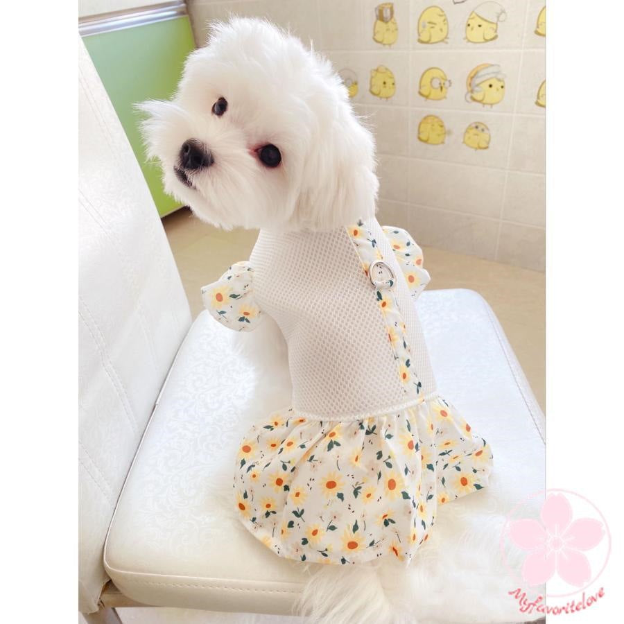 大人気 上品 ペット 服 安い 犬 春 夏 花 柄 ワンピース かわいい 可愛い ハイブランド 猫 ドッグ ウェア