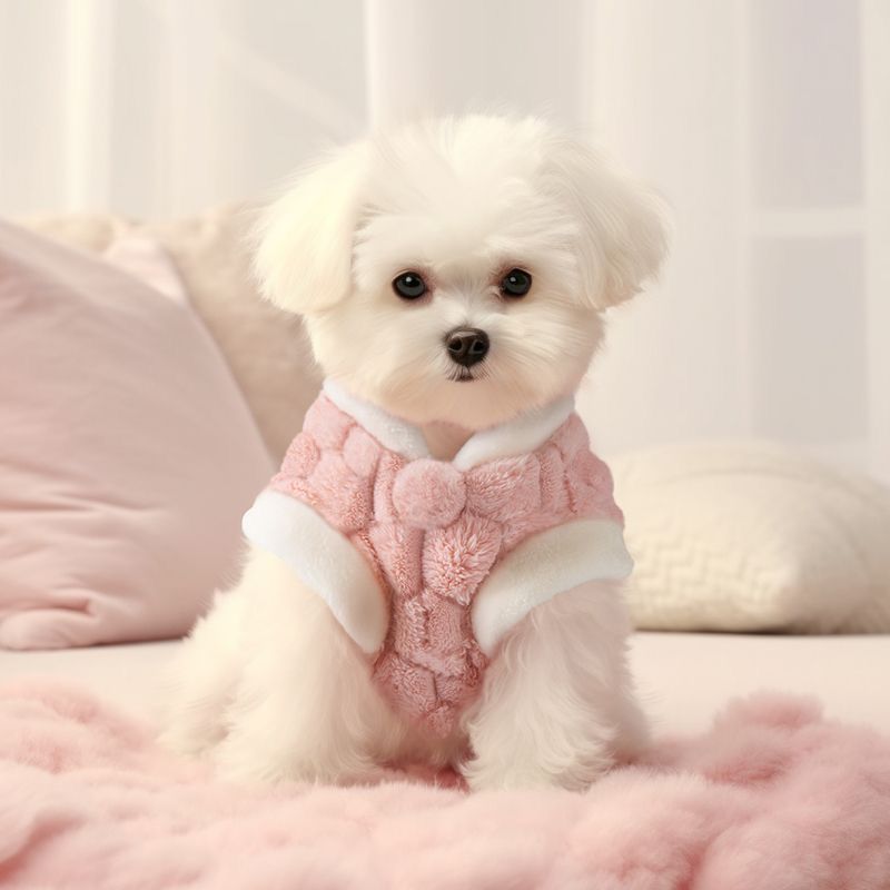 子犬ペット服春秋冬暖かいぬいぐるみウエストコートビションフリーゼ小型犬かわいいベストテディ肥厚犬 服 犬 犬の服 犬 洋服 犬の服夏 犬洋服