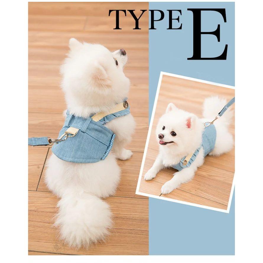 新商品プロモーション,数量限定 犬 ハーネス リード付 ペット 服 デザイン ウェアハーネス 胴輪 キャット ドッグ メッシュ犬 ハーネス