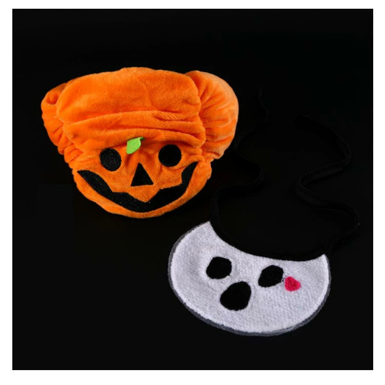 タイムセール 服 衣装 犬 帽子 ハロウィン かぼちゃ パンプキン ペット 着ぐるみ スタイ 被り物 かぼちゃ帽子 コスプレ もしろ ハロウィン 帽子 コスチューム 幽霊 犬 猫 ドッグウェア ペット