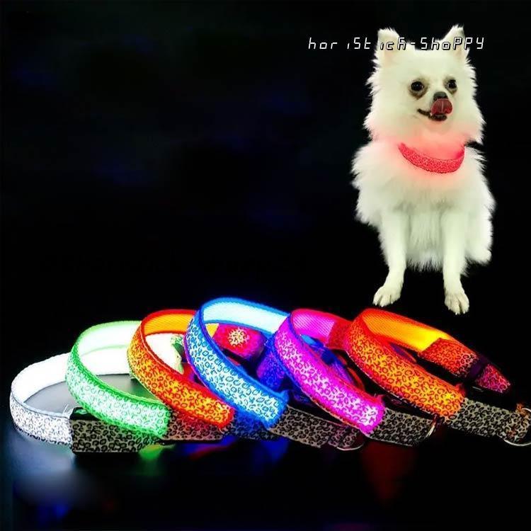 首輪 光る首輪 LEDライト キラキラ USB充電式 小型犬 中型犬 大型犬 3モード 軽量 長さ調節可能 散歩 安全対策 事故防止 発光 夜間 暗闇