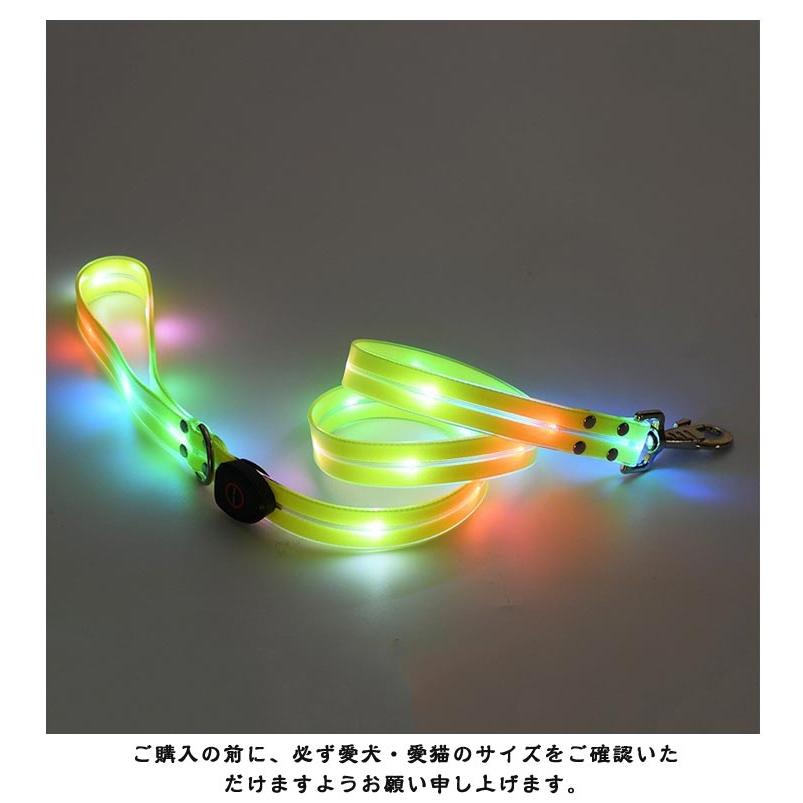 3日以内に出荷 明日まで値下げ 犬 リード 光る 安全対策 LED光るリード 軽量 ペット用リード 長さ120cm 夜間散歩 柔らかい 無臭 夜散歩ライト 視認性 犬 USB充電式 期間限定オファー
