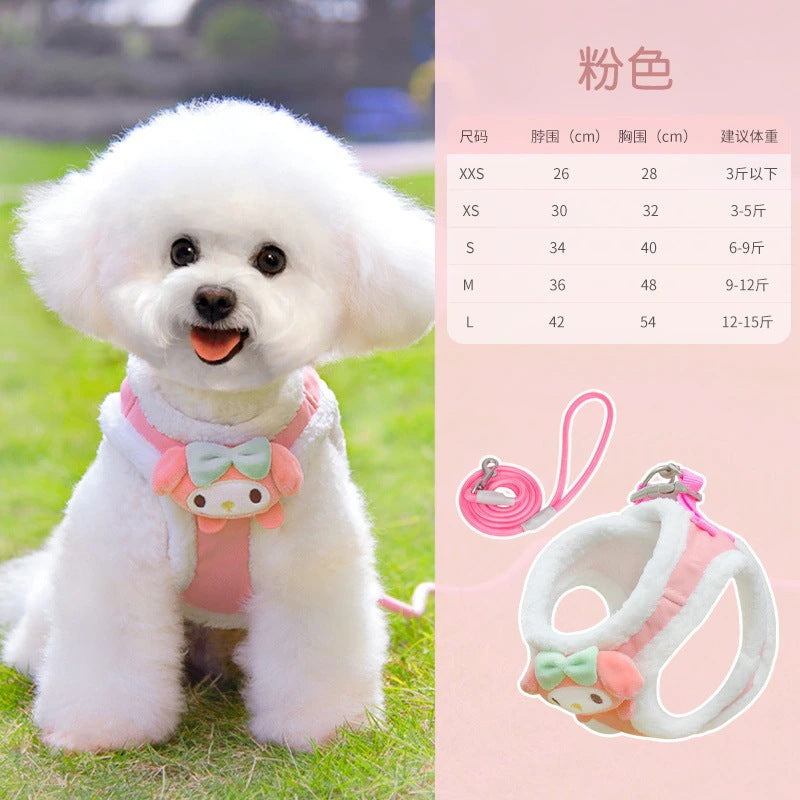 2点セット 犬用 犬用ハーネス 133 おしゃれ お出かけ ハーネス リード ペットハーネス お散歩 ハーネスリードセット シンプル 軽量 小型犬 中型犬 胴輪 簡単装着 犬 ネコ用ハーネス ペット用
