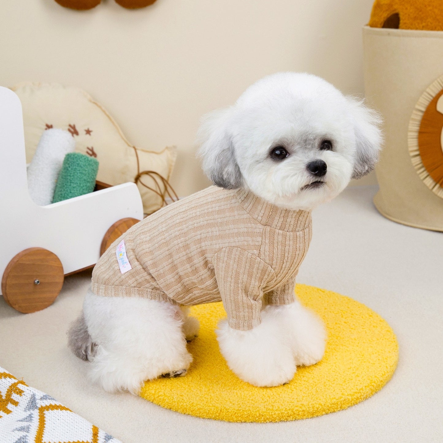 人気犬の服ペット小型犬の服新しいテディよりパンダミミミ韓国ハイネックボトムシャツ