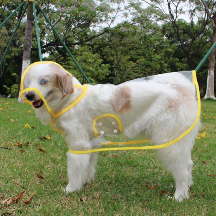 高評価 犬用 レインコート レインポンチョ ドッグウェア 雨具 カッパ 小型犬 中型犬 レインウェア クリア アウトドア ペット 犬 透明 フード付き パーカー 帽子付き 犬服 ペット服 梅雨 雨対策