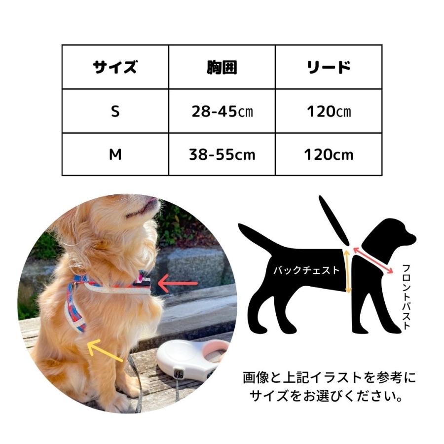 フレブル 胴輪 犬 小型犬 ハーネス チェック柄メッシュハーネスリードセット 中型犬 柴犬 犬用ハーネス おしゃれ 犬のハーネス ソフトハーネス