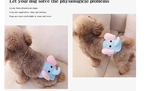 IHOLLY 犬マナーベルト オス 可愛い 犬用 生理パンツ 綿製 ドッグウェア マーキング防止 介護用 お漏らし対策 調整可能 室内 おでかけ ドライブ 雌 雄犬用