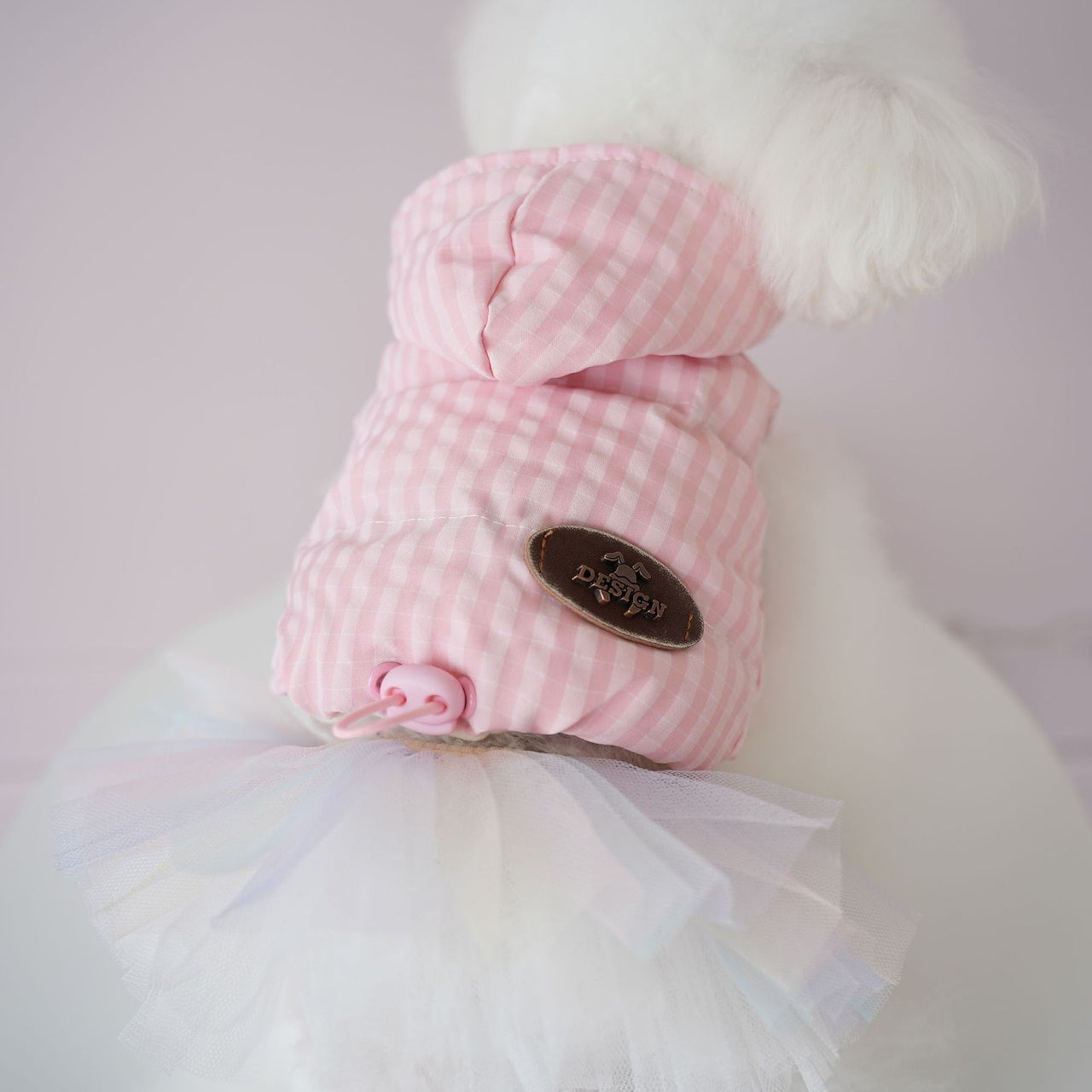 犬服ペットの犬服カラフルなバブル糸ハンドタックコットンコート二本足犬服猫かわいい冬服
