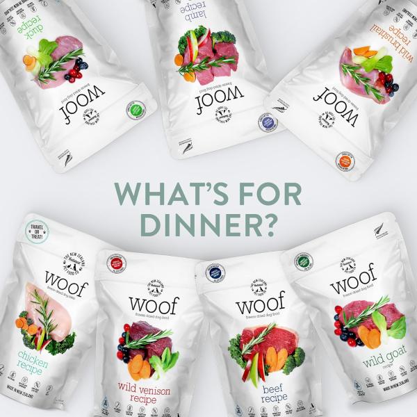 WOOF ワフ フリーズドライ ドッグフード ワイルドブラッシュテイル 280g 犬 餌