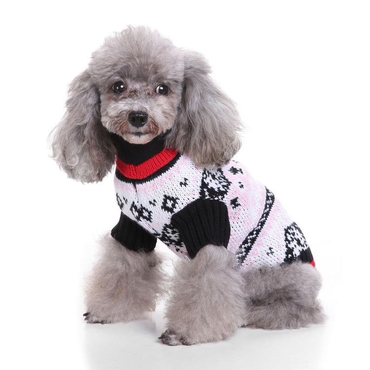 2023年新作入荷 ペット服 犬 服 Tシャツ ドッグウェア犬服クリスマス衣雪花セーターハロウィンペット服セーターヘラジカ衣犬セーター