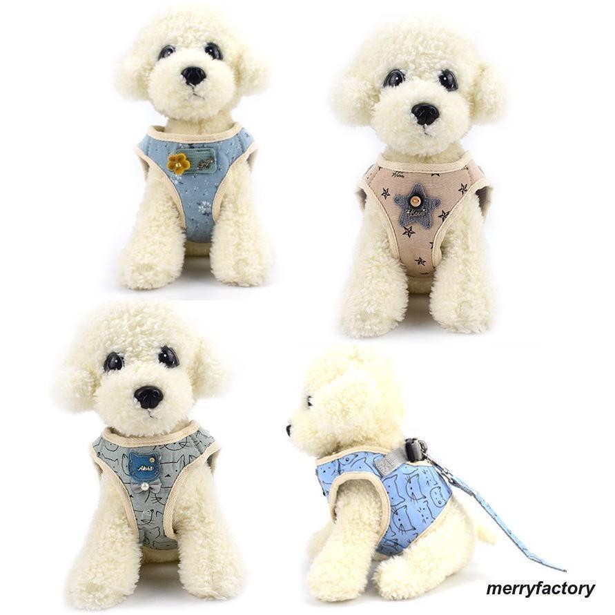 【激安販売】ハーネスリードセット 2点セット 犬用 猫用 胴輪 ハーネス リード 散歩紐 お散歩グッズ 簡単装着 メッシュ ベスト 胸当て ペット用 おしゃれ か