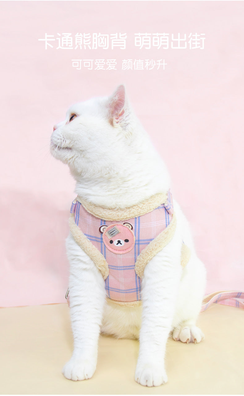 ハーネス 小型犬 ハーネスリードセット 中型犬 おしゃれ シンプル ペット用品 簡単装着 2点セット お出かけ 軽量 リーシュ 猫用 犬 胴輪 犬用ハーネス 犬用 134 リード ペットハーネス ネコ