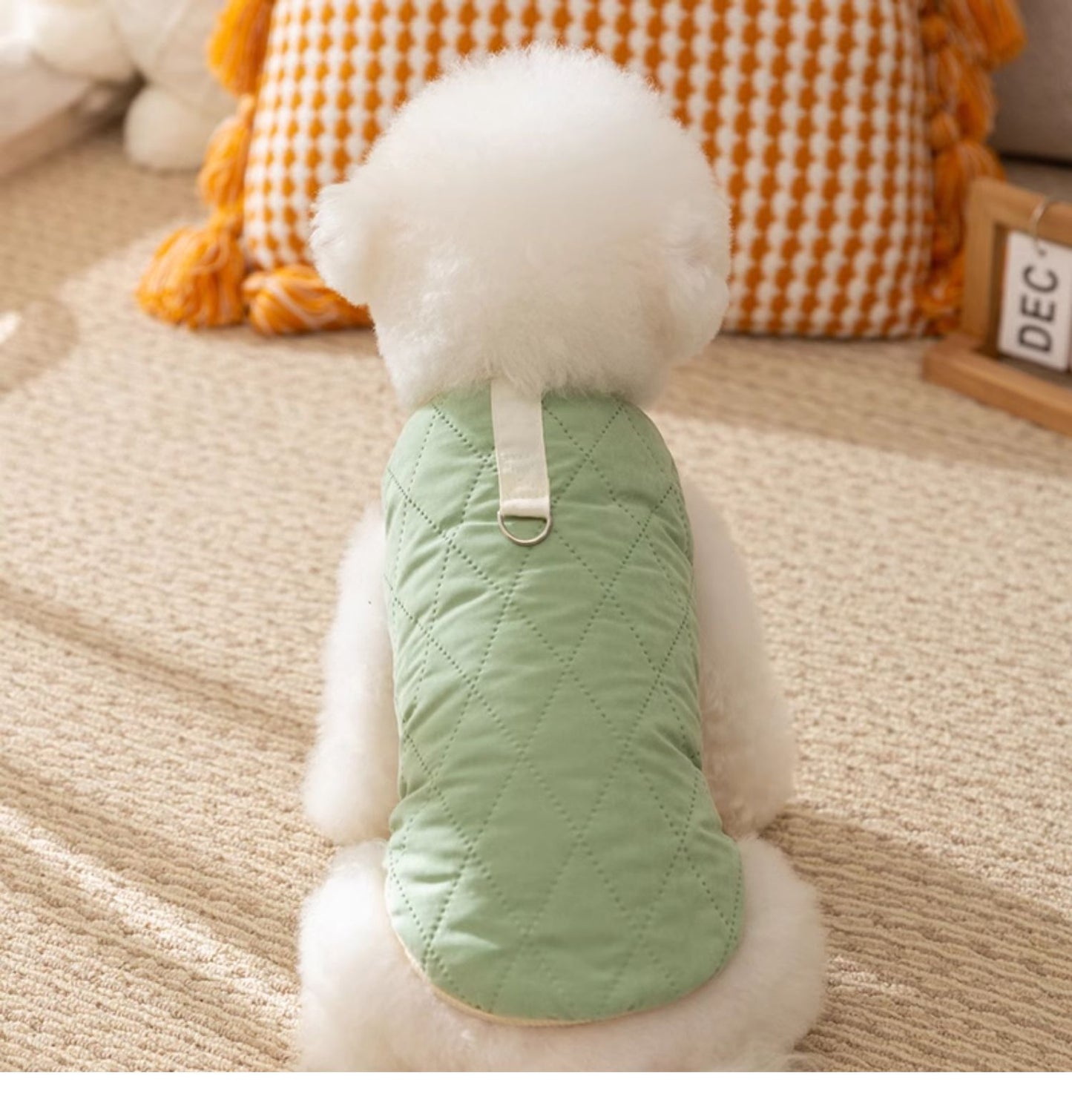 犬服 防寒着 ペット 厚手 無地 コットン 牽引可能 子犬用 猫 洋服 秋冬物