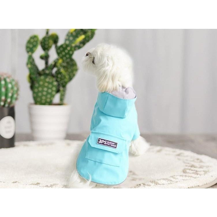ドッグウェア レインコート 犬の服 犬服 雨服 雨具 パーカー フード付き 四足 小中型犬用 雨の日 防水 雨具 お散歩 梅雨対策 犬用品 着脱簡単