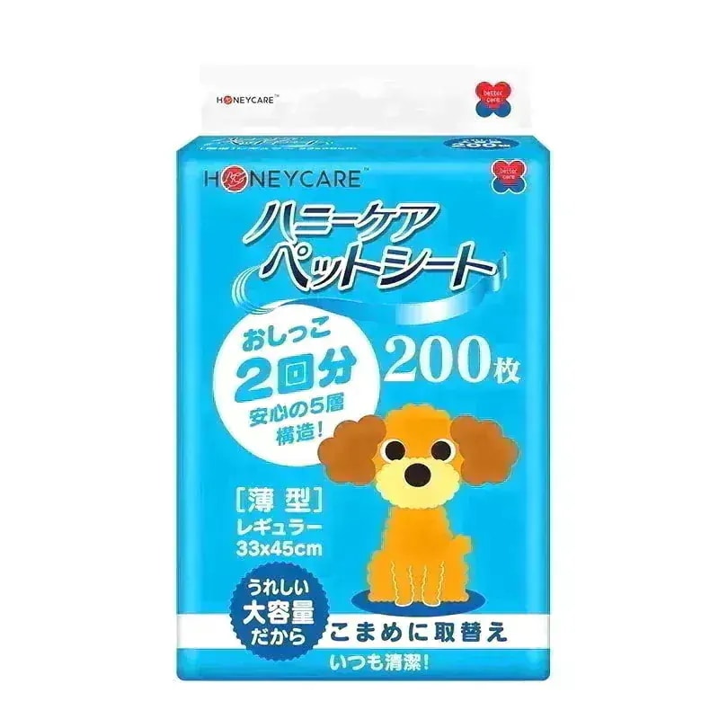 <a href="https://www.qoo10.jp/gmkt.inc/Search/brand.aspx?brandno=109151" target="_blank" class="title_brand" id="btn_brand" title="Honeycare">Honeycare</a>ペットシーツ 薄型 ペットシート 犬猫 サイズ選択可 レギュラー800枚 ワイド400枚 スーパーワイド200枚