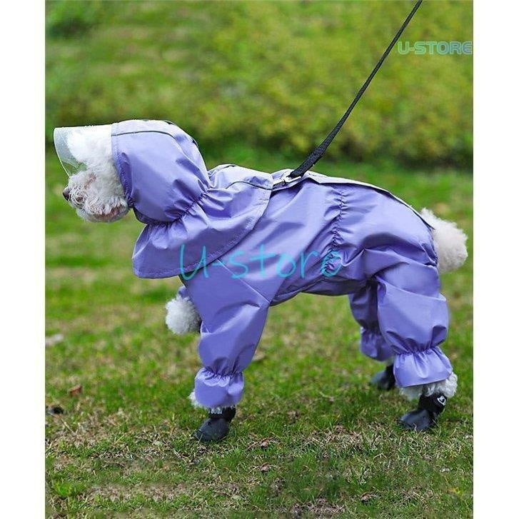 犬用 防水服 レインコート 犬服 雨具 お散歩 梅雨対策 着脱簡単 ゴールデン犬 防雨犬の服 小型犬 中型犬 犬レインコート ドッグウェア